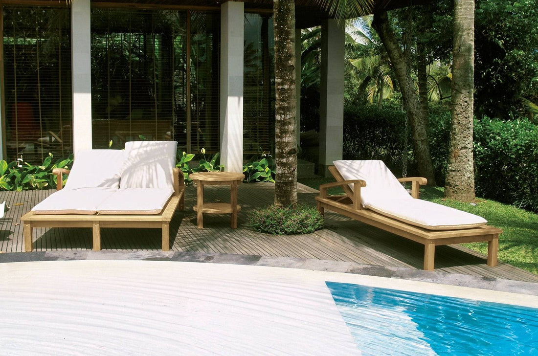 Double Sunlounger With Wheels Saint Laurent - Aloha Sofa