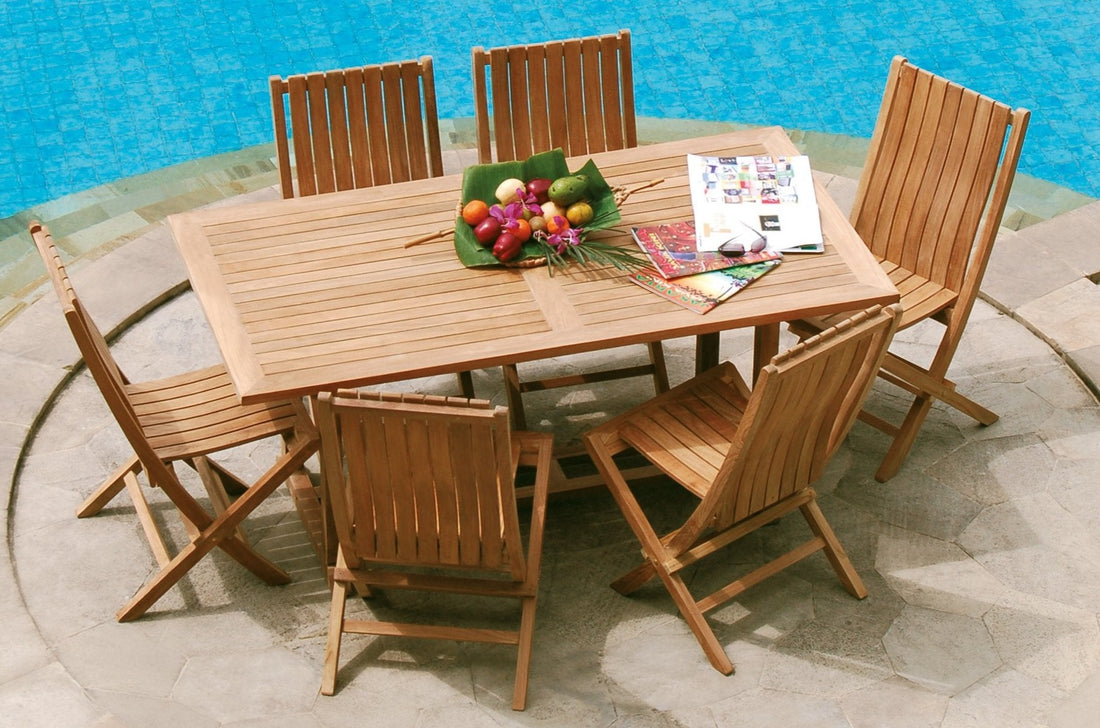 Rectangular Extendable Dining Table SAVANA - Aloha Sofa