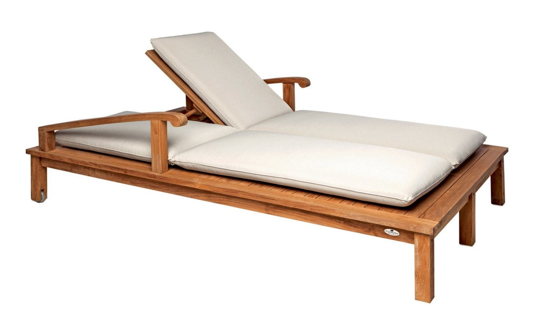 Double Sunlounger With Wheels SAINT LAURENT - Aloha Sofa